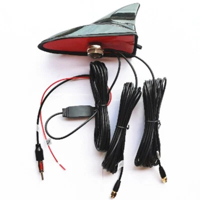 Car Signal Aerials Shark Fin Antenna FM/AM Auto Roof GPS Navigation System Kit   - Image 1 of 4