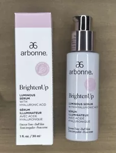 Arbonne BrightenUp Luminous Serum With Hyaluronic Acid 30ml Vegan Boxed - Picture 1 of 1