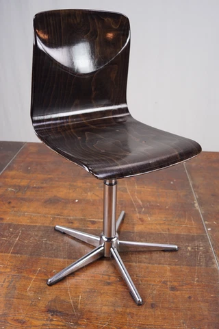 Stacking Chair Dining Room Vintage 60er Pagholz Space Age Chrome Retro 70er 3 Cover