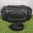 FUJIFILM Leather Camera Camcorder Bag Case With Detachable Shoulder Strap 
