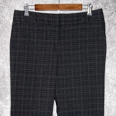 Van Heusen womens bootcut dress pants size 10 x 28 stretch geometric mid rise - Image 1 of 4