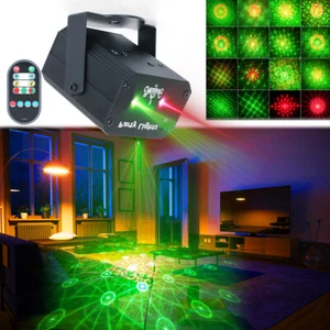 1024 Pattern Laser Projector Stage Light RGB Disco Party Lights with Remote - Picture 1 of 8