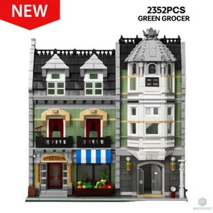 NEW Green Grocer 2352pcs + 4 Figures Building Blocks CREATOR MOC 10185 Replica - Picture 1 of 10