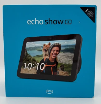 Amazon Echo Show 8 3. Gen. Smart Display-Lautsprecher - Anthrazit Schwarz Neu ✅ - Bild 1 von 4