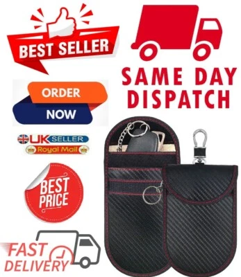 Custodia Faraday per auto chiavi blocco segnale antifurto blocco RFID sicurezza X 2