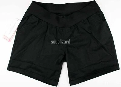 Nuevos Pantalones Cortos de Maternidad Negros Para Mujer Algodón Liz Lange Nuevos con Etiquetas Talla Pequeña Foto 1 de 4