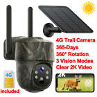 Kamera do monitoringu 4G LTE kamera do dzikich zwierząt 2K zasilana energią słoneczną kamera PTZ i karta SIM
