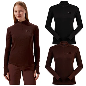 Berghaus Mujer Ivyhill Media Cremallera Jersey Top Manga Larga Activewear Capa - Imagen 1 de 7
