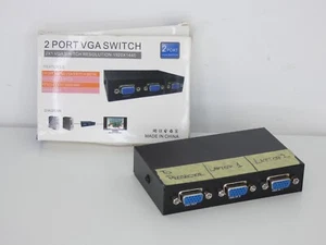 2 Port VGA Switch Select Box for LCD PC TV Monitor Video Wide Screen - Picture 1 of 10