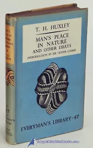 Der Platz des Menschen in der Natur von Thos. H. HUXLEY: sehr guter Zustand + Everyman's Library HC/VG DJ 89081 - Bild 1 von 5