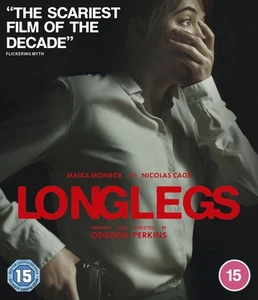 Longlegs (Blu-ray) Blair Underwood Maika Monroe Nicolas Cage - Picture 1 of 2