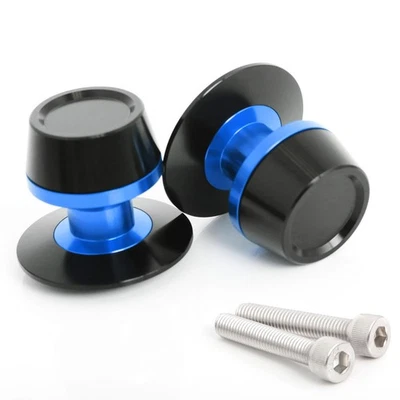 Blue M10 CNC Swingarm Spools For Z750 / Z750S 07 08 09 10 11 12 13 14 15 - Изображение 1 из 4