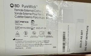 BD PureWick Female PWFX30 Pure Wick (30 Pack) Individually Wrapped NEW - Picture 1 of 3