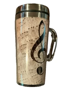 Taza de viaje aislada Spoontiques Music 17242 - Imagen 1 de 4