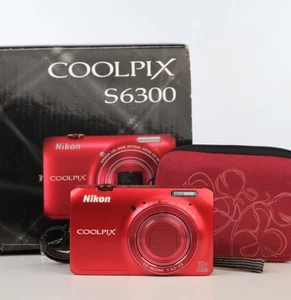 Nikon COOLPIX S6300 rot 16,0 MP 10x Zoom Digitalkamera | 1 Jahr Gewährleistung - Bild 1 von 11