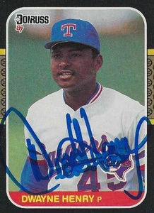 Dwayne Henry Texas Rangers Personally Autographed Card - Picture 1 of 1