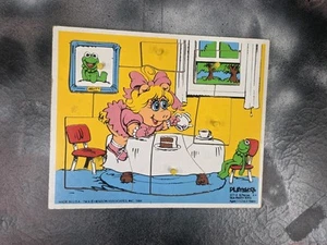 Vintage 1984 Muppet Babies Playskool Puzzle Tea Party Tots Jim Miss Piggy Kermit - Picture 1 of 5