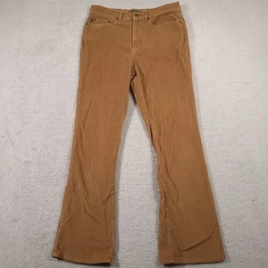 Ralph Lauren Polo Jeans Co Flare Corduroy Pants Women’s 8 Tan Mid Rise Stretch - Picture 1 of 15