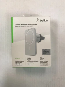 Belkin Car Vent Mount PRO with MagSafe for iPhone 14, 13 , 12 15 16 - Photo 1 sur 1