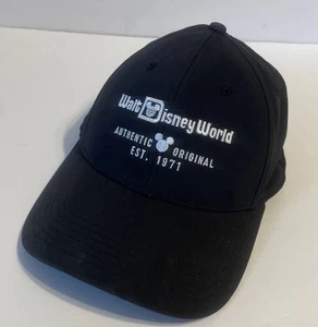 Disney Parks Walt Disney World Authentic Original EST 1971 Black Adjustable Hat - Imagen 1 de 6