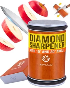 Rolling Knife Sharpener Kit – Kitchen Knife Sharpener with Diamond Roller – M... - Picture 1 of 7