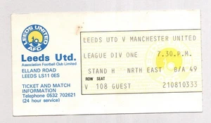 Leeds United v Manchester United 1978-1979 División Uno 23/08/1978 - Imagen 1 de 2