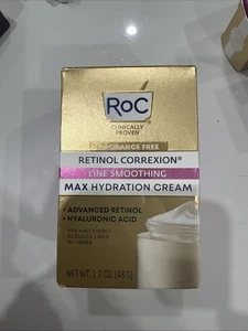 RoC Retinol Correxion Line Smoothing Max Hydrating Cream Fragrance Free 1.7oz - Picture 1 of 4