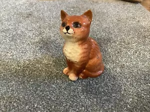 Modellino gattino zenzero Beswick Inghilterra n.: 1886 figurina da collezione - Foto 1 di 4