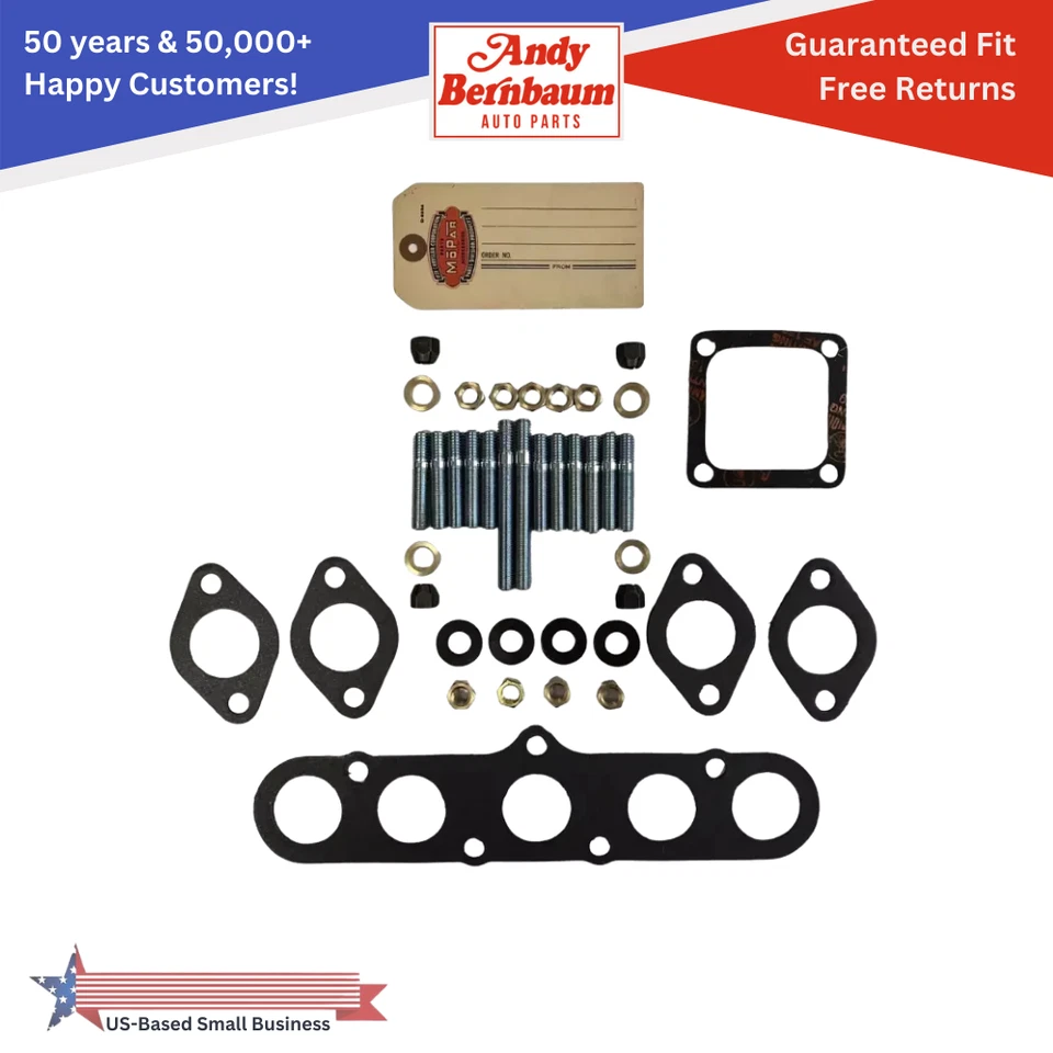 适用于 1941 道奇豪华系列 6 气缸歧管硬件重建套件带垫圈 — 第 1/4 张图片