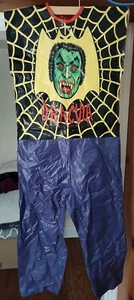Vtg 1978 Ben Cooper Dracula Halloween Costume Bodysuit Only Large Vampire Art - Picture 1 of 8