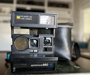 Vintage Polaroid Sun 660 Autofocus Instant 600 Film Land Camera W/case - Picture 1 of 9