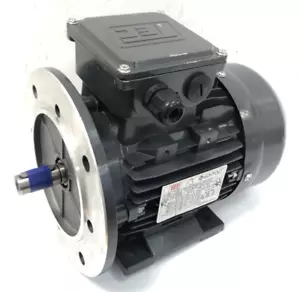 TEC 0.75kW (1HP) 3-Phase Electric Motor 1410RPM 80 Frame B35 Foot/Flange 19mm - Picture 1 of 8