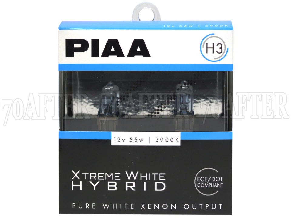 Piaa 3900K XTreme White Hybrid DOT Halogen Headlight Light Bulbs - H3 - Image 1 of 1
