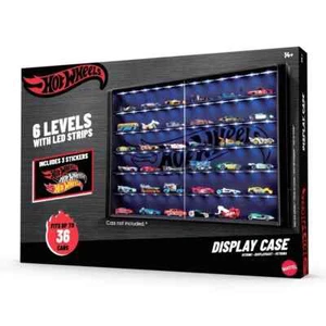 Hot Wheels Display Case 6 Level Car Storage with LED Lights (63L x 7W x 43H cm) - Picture 1 of 4
