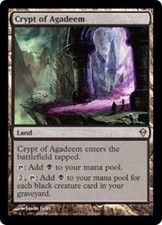 WOTC MtG Zendikar Crypt of Agadeem (R) EX
