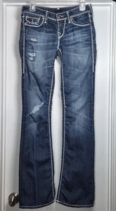 True Religion Damen 27 Nat Mega T Bootcut Jeans Distressed Medium Wash (28x34)* - Bild 1 von 14