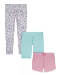 NWT Girl's Eddie Bauer Medium 10 - 12 Bottoms Set Leggings Shorts 3 Pack - Picture 1 of 12