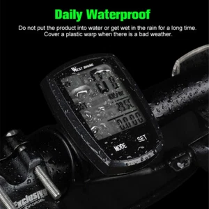 Bicycle Computer Digital Bike Backlight Speedometer Stopwatch Touchable Odometer - Picture 1 of 20