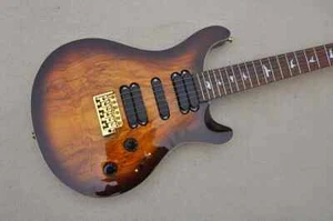 Brown Electric Guitar with Gold Hardware,Birds Fret Inlay Rosewood Fretboard - Picture 1 of 8