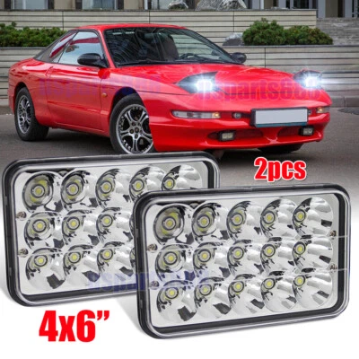 2x 4X6" Faros LED HI-LO Beam con DOT Fit Ford Probe 1993 1994 1995 1996 1997 Foto 1 de 4