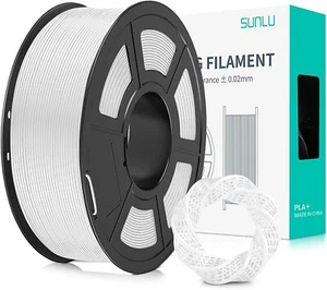 Filamento SUNLU 3D PLA+ blanco 1,75 mm 1 kg/ carrete PLA Plus para impresora FDM +/- 0,02 - Imagen 1 de 8