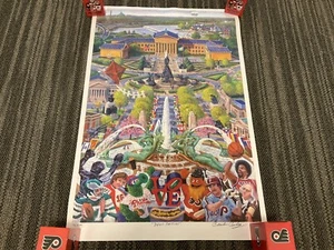 PHILLY PHILADELPHIA CLASSIC POSTER GRITTY-PHILLIE PHANATIC-CLARKE-SCHMIDT-DR J - Picture 1 of 6