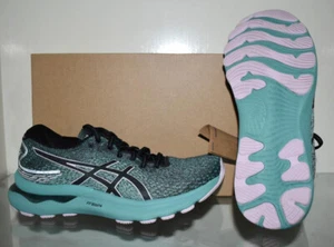 Zapatos para correr para mujer ASICS Gel-Nimbus 24 1012B201-003 negros/apenas rosas nuevos en caja - Imagen 1 de 2