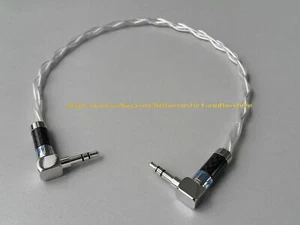 8N OCC Silver Plated Stereo Mini 3.5mm Male Cable Audio Carbon Rhodium Plug - Picture 1 of 3