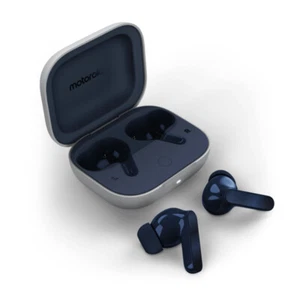 Motorola Moto Buds Headphones Wireless In-ear Calls/Music/Sport/Everyday Blue... - Picture 1 of 4