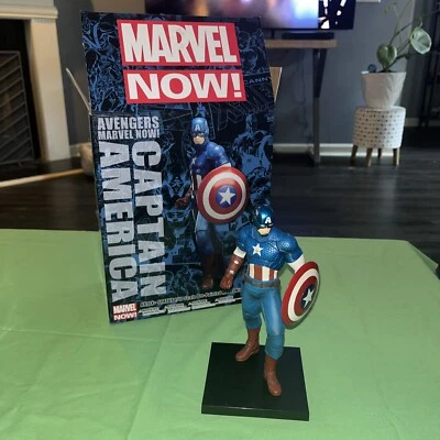 Marvel Now! Avengers CAPTAIN AMERICA Kotobukiya ARTFX+ Statue Model Figure w/BOX - Image 1 of 4
