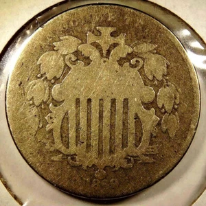 1869 Shield Nickel 5-Cent Piece - Picture 1 of 2