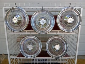1970-1975 Chevrolet Chevelle Impala 15" Hubcaps Set Of (5) Wheel Covers Vintage - Picture 1 of 24