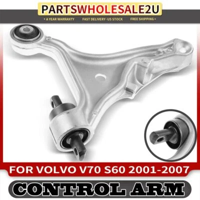 Conjunto de brazo de control inferior delantero derecho para Volvo V70 S60 2001-2007 con buje Foto 1 de 4