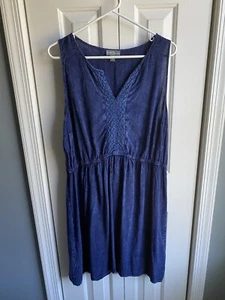 Vestido para mujer Market & Spruce sin mangas azul marino con ribete de ganchillo talla XL - Imagen 1 de 8